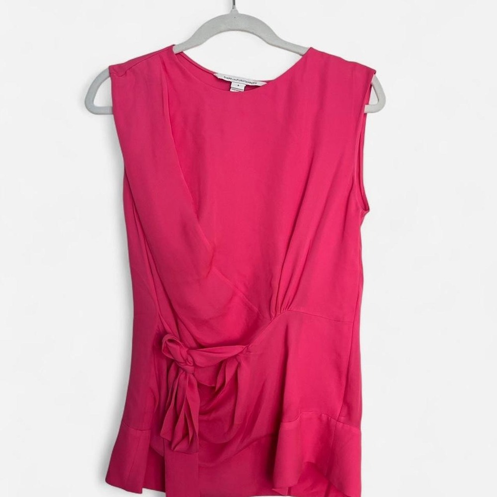 Diane Von Furstenberg Pink Silk top